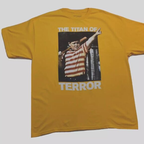 The Sandlot Mens Ham Porter Titan of Terror Funny Baseball Movie Shirt New 2XL - Picture 1 of 5